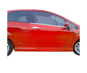 TRIM  ΠΑΡΑΘΥΡΩΝ ΑΥΤΟΚΟΛΛΗΤΑ ΧΡΩΜΙΟΥ 2ΤΕΜ. ΓΙΑ FIAT GRANDE PUNTO 3/5D 2006+