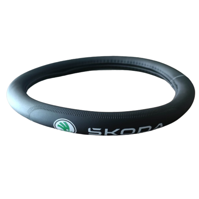 Κάλυμμα τιμονιού δερματίνη 38cm - Skoda