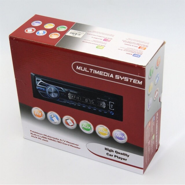 FOLDDOWN MULTIMEDIA A/V BUILT-IN MMC SD CARD AUX IN JACK AU-SP-2340