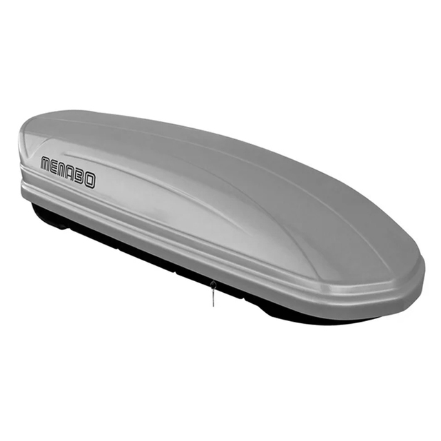 Menabo – Μπαγκαζιέρα Οροφής Mania 460 Silver Ασημί Γυαλιστερή 460L για Επιπλέον Αποσκευές Ταξιδιού – 1 Τεμ. (3440/MB)