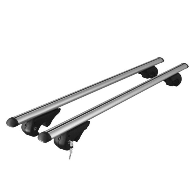 MENABO ΜΠΑΡΕΣ ΟΡΟΦΗΣ ΑΛΟΥΜΙΝΙΟΥ BRIO 120 cm ΣΕ ΑΣΗΜΙ ΧΡΩΜΑ ΓΙΑ Subaru XV / Crosstrek 12/2022 >  5πορτο / SUV ΜΕ RAISED RAILS (Παράλληλες Μπάρες με Κενό) - 2 ΤΕΜ. (4000/MB)