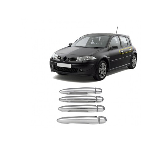 ΧΕΡΟΥΛΙΑ ΠΟΡΤΑΣ ΓΙΑ RENAULT GRAND SCENIC 3 2010+  ΧΡΩΜΙΟ ΜΕΤΑΛΛΙΚΑ 4ΤΕΜ.