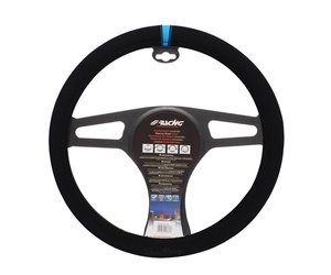ΚΑΛΥΜΜΑ ΤΙΜΟΝΙΟΥ CARRERA LOOK BLUE ΜΑΥΡΟ ΜΕ ΜΠΛΕ ΡΙΓΑ ΜΙΚΡΟΦΙΜΠΡΑ 37-39cm SIMONI RACING  - 1 τεμ.