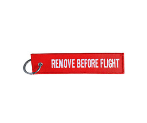 ΜΠΡΕΛΟΚ ΚΛΕΙΔΙΩΝ REMOVE BEFORE FLIGHT ΚΟΚΚΙΝΟ ΥΦΑΣΜΑ