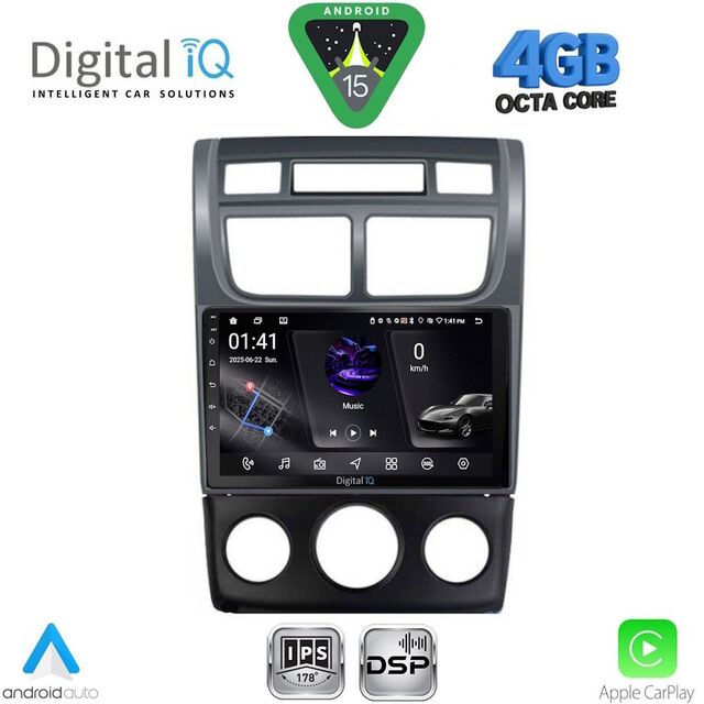 DIGITAL IQ RSG 6324BL_CPA (CLIMA+A/C) (9inc) MULTIMEDIA TABLET for KIA SPORTAGE mod. 2004-2010