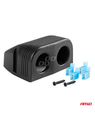 Amio - ΒΑΣΗ ΔΙΠΛΗ ΓΙΑ ΠΡΙΖΕΣ MOD-16 5x5x3cm ΔΙΑΜΕΤΡΟΣ ΤΡΥΠΑΣ: 3cm (02866/AM)