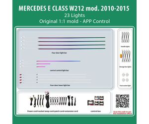 DIQ AMBIENT BENZ BC04 (Digital iQ Ambient Light for Mercedes E (W212) mod. 2009-2016 with 23 Lights)