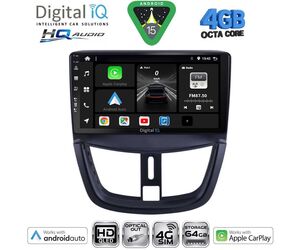 DIGITAL IQ BXK 19507_CPAA (9inc) MULTIMEDIA TABLET for PEUGEOT 207 mod. 2007-2014