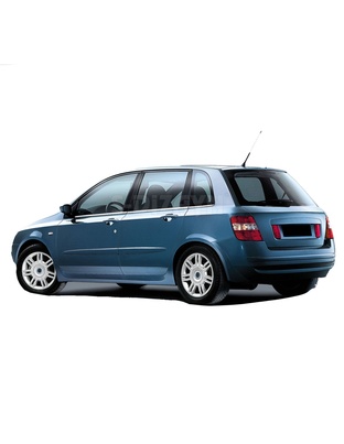 TRIM ΠΑΡΑΘΥΡΩΝ (ΑΝΟΞΕΙΔΩΤΟ ΑΤΣΑΛΙ/ΧΡΩΜΙΟ) ΓΙΑ FIAT STILO 5D HB 1998+ - 6 ΤΕΜ.