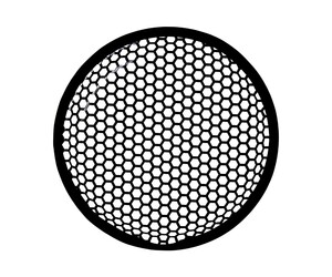 L1G8 Auto-Connect Hexagon Speaker Grille Level 1, 8"