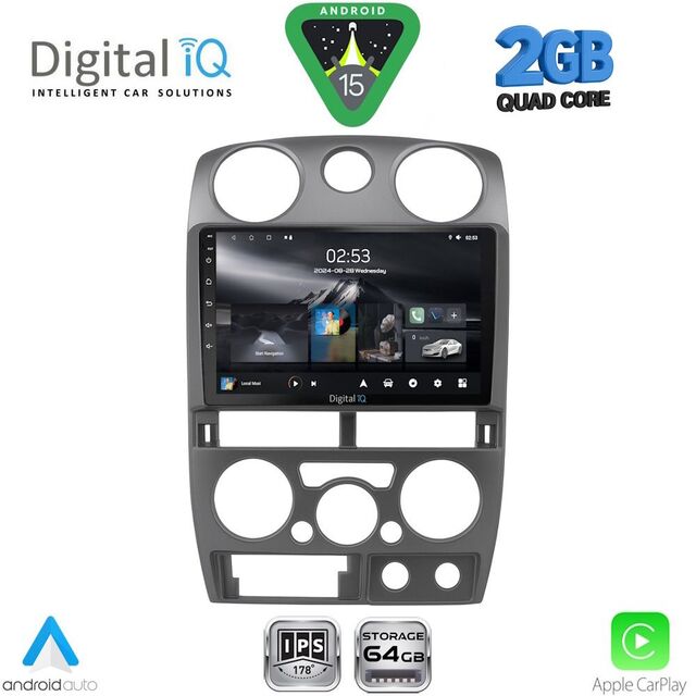 DIGITAL IQ RSD 1254GR_CPA (9inc) MULTIMEDIA TABLET for ISUZU D-MAX mod. 2008-2012 (GREY)
