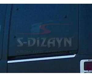 ΔΙΑΚΟΣΜΗΤΙΚΗ ΦΑΣΑ ΚΑΤΩ ΣΥΡΟΜΕΝΗΣ ΠΟΡΤΑΣ ΧΡΩΜΙΟ ΓΙΑ FORD CONNECT 02-14 2ΤΕΜ.