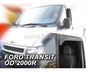 ΑΝΕΜΟΘΡΑΥΣΤΕΣ ΓΙΑ FORD TRANSIT 2D 2000-2006 / T300 ΑΝΩ ΜΕΡΟΣ ΚΟΝΤΟ ΖΕΥΓΑΡΙ ΑΠΟ ΕΥΚΑΜΠΤΟ ΦΙΜΕ ΠΛΑΣΤΙΚΟ HEKO - 2 ΤΕΜ.