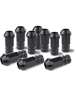 Simoni Racing - ΠΑΞΙΜΑΔΙ ΚΩΝΙΚΟ 12χ1,25 (50mm) (19) ΜΑΥΡΟ 10ΤΕΜ.