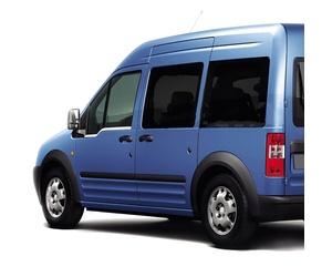 TRIM ΠΑΡΑΘΥΡΩΝ (ΑΝΟΞΕΙΔΩΤΟ ΑΤΣΑΛΙ / ΧΡΩΜΙΟ) ΓΙΑ FORD TRANSIT CONNECT VAN 02-14 - 2 ΤΕΜ.