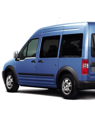 TRIM ΠΑΡΑΘΥΡΩΝ (ΑΝΟΞΕΙΔΩΤΟ ΑΤΣΑΛΙ / ΧΡΩΜΙΟ) ΓΙΑ FORD TRANSIT CONNECT VAN 02-14 - 2 ΤΕΜ.