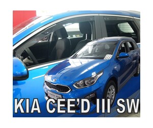 ΑΝΕΜΟΘΡΑΥΣΤΕΣ ΓΙΑ KIA CEED III SW 5D 2018+ ΣΕΤ ΑΥΤΟΚΙΝΗΤΟΥ ΑΠΟ ΕΥΚΑΜΠΤΟ ΦΙΜΕ ΠΛΑΣΤΙΚΟ HEKO - 4 ΤΕΜ.