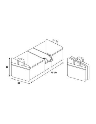 ORGANIZER ΠΟΡΤ ΜΠΑΓΚΑΖ DELUXE (XL) 70 Χ 36 cm