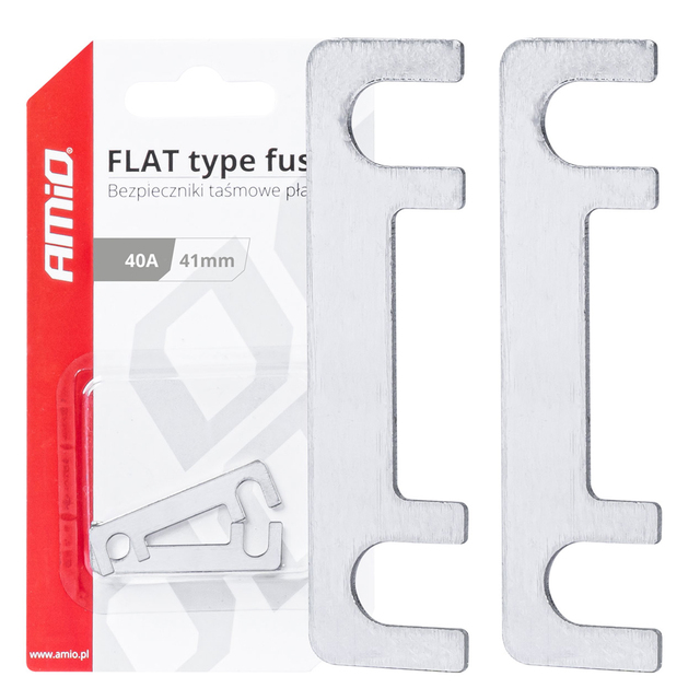 Amio - ΑΣΦΑΛΕΙΕΣ FLAT 41mm 40A - 2 Τεμ. (03490/AM)