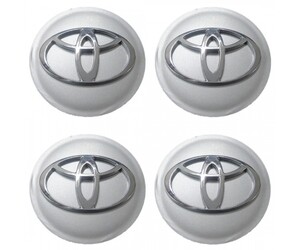 Τάπες για κέντρο ζάντας ασημί - Toyota