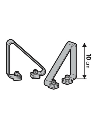 STOP ΠΛΑΙΝΑ ΓΙΑ ΜΠΑΡΕΣ ΑΛΟΥΜΙΝΙΟΥ KARGO-PLUS KP-4 10cm NORDRIVE - 2 ΤΕΜ.