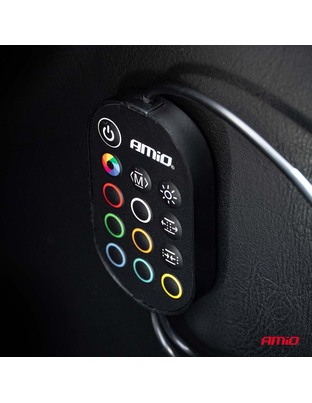 Amio – Ταινία LED RGB 12V 2x30cm Flexible με Τηλεχειριστήριο για Πολύχρωμο Εσωτερικό Φωτισμό & Easy Control – Σετ 2 Τεμ. (04579/AM)