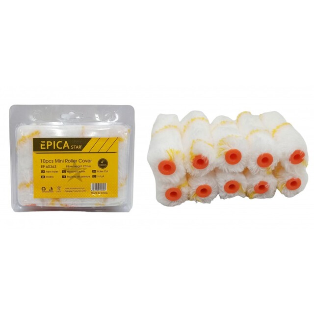 EPICA STAR ΑΝΤΑΛΛΑΚΤΙΚΑ 4''/100mm ΓΙΑ ΡΟΛΟ ΒΑΨΙΜΑΤΟΣ ΣΕΤ 10ΤΜΧ EP-60363