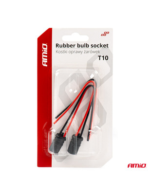 Amio - ΦΙΣΑ 12/24V ΓΙΑ ΛΑΜΠΕΣ T10/ W5W/ W3W/ W16W ME ΚΑΛΩΔΙΟ - 2 ΤΕΜ. (03048/AM)