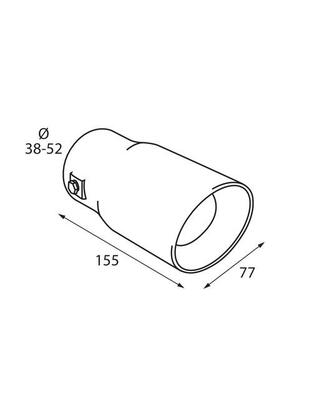 ΑΚΡΟ ΕΞΑΤΜΙΣΗΣ TS-49 Φ 38-52mm
