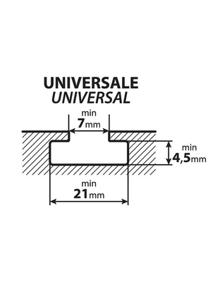 STOP ΠΛΑΙΝΑ ΓΙΑ ΜΠΑΡΕΣ ΑΛΟΥΜΙΝΙΟΥ KARGO-PLUS KP-4 10cm NORDRIVE - 2 ΤΕΜ.