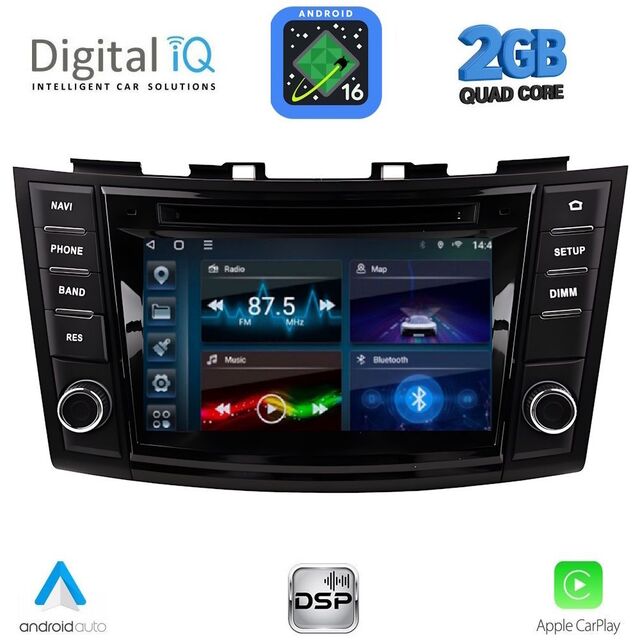 DIGITAL IQ BLD 277_CPA (7" DECK) MULTIMEDIA for SUZUKI SWIFT mod. 2011-2016