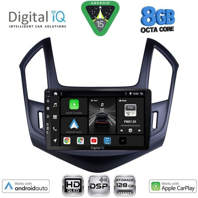 DIGITAL IQ BXF 7077_CPAA (9inc) MULTIMEDIA TABLET for CHEVROLET CRUZE mod. 2013-2015
