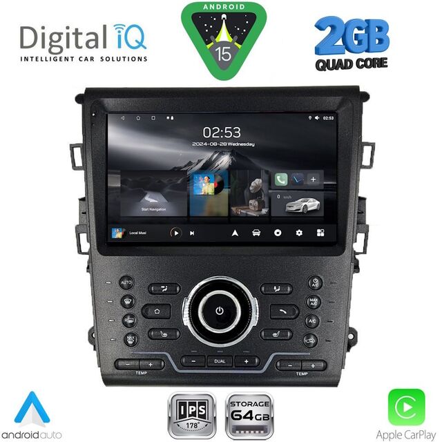 DIGITAL IQ RSD 1164_CPA CLIMA (9inc) MULTIMEDIA TABLET for FORD MONDEO mod. 2014-2023