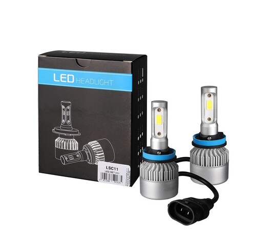 H11 LED SET C6 9-32V 6.500K 10.000lm 4 X 10W ΛΑΜΠΑ ΜΕ COB EPISTAR 1021 LED ΚΑΙ ΑΝΕΜΙΣΤΗΡΑΚΙ M-TECH - 2 ΤΕΜ.