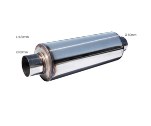 ΚΑΖΑΝΙ INOX ΜΟΝΗΣ ΑΠΟΛΗΞΗΣ ΜΗΚΟΣ:420mm & ΔΙΑΜΕΤΡΟΣ Φ60mm SIMONI RACING  - 1 τεμ.