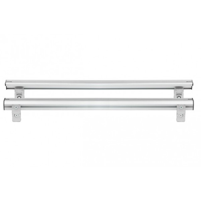 ΒΑΣΕΙΣ ΣΤΗΡΙΞΗΣ ΑΛΟΥΜΙΝΙΟΥ TBR FIXING PROFILE KIT XL 146,6 cm ΣΕ ΑΣΗΜΙ ΧΡΩΜΑ ΜΕ ΥΠΟΔΟΧΕΣ T-SYSTEM ΓΙΑ ΜΠΑΡΕΣ TBR ΚΑΡΟΤΣΑΣ ΣΕ PICKUP ΚΑΙ ΑΓΡΟΤΙΚΑ ΟΧΗΜΑΤΑ MENABO - 2 ΤΕΜ.