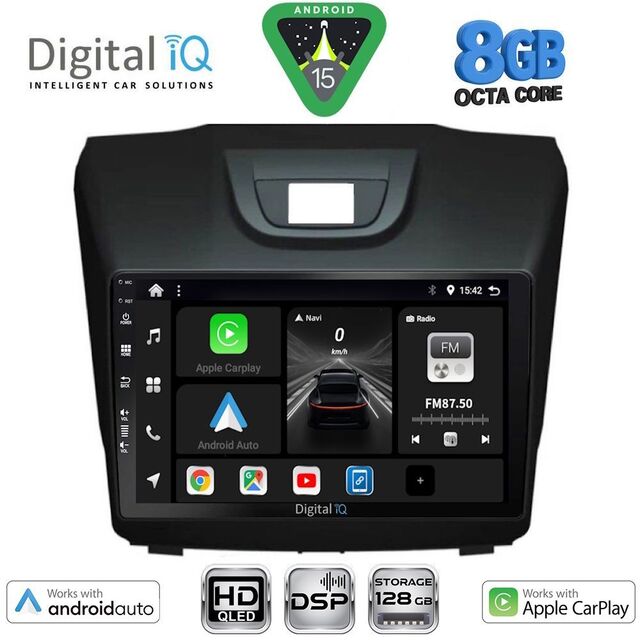 DIGITAL IQ BXF 7255_CPAA (9inc) MULTIMEDIA TABLET for ISUZU DMAX mod. 2012-2020