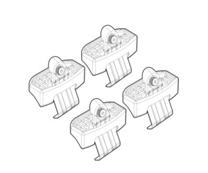 ΑΚΡΑ ΓΙΑ ΜΠΑΡΕΣ NORDRIVE ΓΙΑ EVO EVO4 2017+  - 4 τεμ.