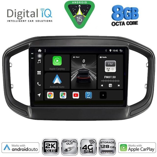 DIGITAL IQ BXK 20147_CPAA (9inc) MULTIMEDIA TABLET for FIAT STRADA mod. 2020-2026