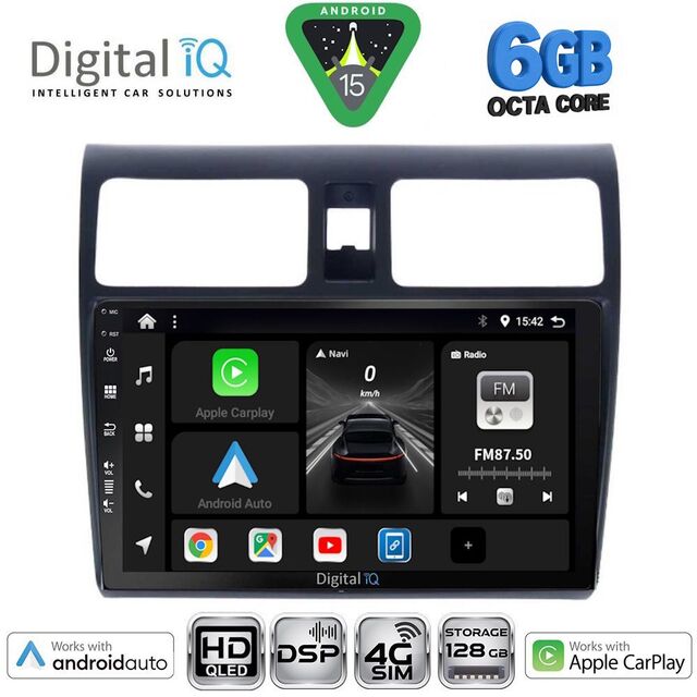 DIGITAL IQ BXF 17684_CPAA (10inc) MULTIMEDIA TABLET for SUZUKI SWIFT mod. 2005-2011