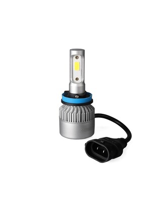 H11 LED SET C6 9-32V 6.500K 10.000lm 4 X 10W ΛΑΜΠΑ ΜΕ COB EPISTAR 1021 LED ΚΑΙ ΑΝΕΜΙΣΤΗΡΑΚΙ M-TECH - 2 ΤΕΜ.