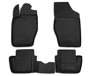 ΠΑΤΑΚΙΑ ΣΕ ΣΚΑΦΗ TPE ΛΑΣΤΙΧΟ ΓΙΑ CITROEN C4 5D 2001-2011  ΣΕ ΜΑΥΡΟ ΧΡΩΜΑ NOVLINE - 4 ΤΕΜ.