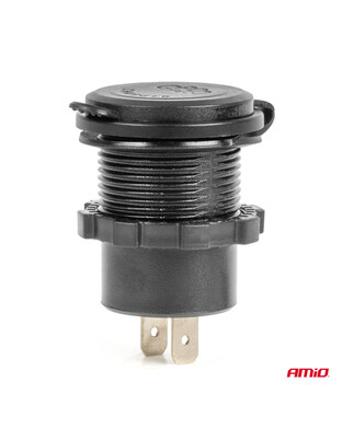 Amio – Φορτιστής Αναπτήρα 12/24V 2xUSB-C + USB QC3.0 για Ταχεία Φόρτιση & Ασφαλή Χρήση με LED – 1 Τεμ. (04596/AM)