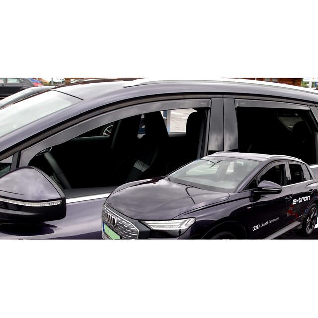 ΑΝΕΜΟΘΡΑΥΣΤΕΣ ΓΙΑ AUDI Q4 E-TRON 5D 2021+ -  ΣΕΤ ΑΥΤΟΚΙΝΗΤΟΥ ΑΠΟ ΕΥΚΑΜΠΤΟ ΦΙΜΕ ΠΛΑΣΤΙΚΟ HEKO - 4 ΤΕΜ.