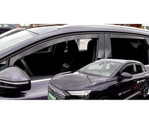 ΑΝΕΜΟΘΡΑΥΣΤΕΣ ΓΙΑ AUDI Q4 E-TRON 5D 2021+ -  ΣΕΤ ΑΥΤΟΚΙΝΗΤΟΥ ΑΠΟ ΕΥΚΑΜΠΤΟ ΦΙΜΕ ΠΛΑΣΤΙΚΟ HEKO - 4 ΤΕΜ.