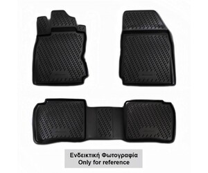 ΠΑΤΑΚΙΑ ΣΕ ΣΚΑΦΗ TPE ΛΑΣΤΙΧΟ ΓΙΑ NISSAN ALMERA N16 CLASSIC 2006+   ΣΕ ΜΑΥΡΟ ΧΡΩΜΑ NOVLINE - 4 ΤΕΜ.