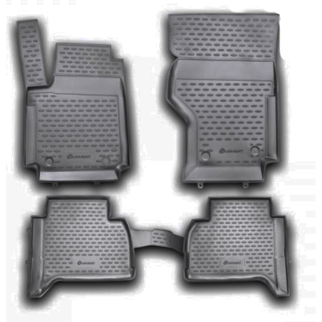 ΠΑΤΑΚΙΑ ΣΕ ΣΚΑΦΗ TPE ΛΑΣΤΙΧΟ ΓΙΑ VW AMAROK 2010+  ΣΕ ΜΑΥΡΑ ΧΡΩΜΑ NOVLINE - 4 ΤΕΜ.
