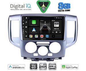 DIGITAL IQ BXF 7458SL_CPAA (9inc) MULTIMEDIA TABLET for NISSAN NV 200 mod. 2009-2020 (SILVER)