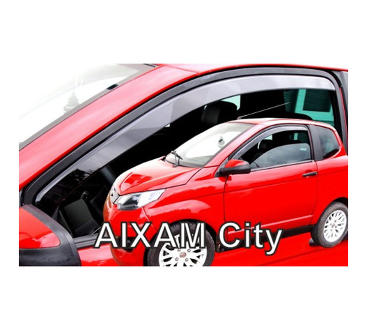 ΑΝΕΜΟΘΡΑΥΣΤΕΣ ΓΙΑ AIXAM CITY / E-CITY / CROSSLINE / CROSSOVER / E-CROSSOVER 3D 2007+ ΖΕΥΓΑΡΙ ΑΠΟ ΕΥΚΑΜΠΤΟ ΦΙΜΕ ΠΛΑΣΤΙΚΟ HEKO - 2 ΤΕΜ.