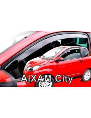 ΑΝΕΜΟΘΡΑΥΣΤΕΣ ΓΙΑ AIXAM CITY / E-CITY / CROSSLINE / CROSSOVER / E-CROSSOVER 3D 2007+ ΖΕΥΓΑΡΙ ΑΠΟ ΕΥΚΑΜΠΤΟ ΦΙΜΕ ΠΛΑΣΤΙΚΟ HEKO - 2 ΤΕΜ.